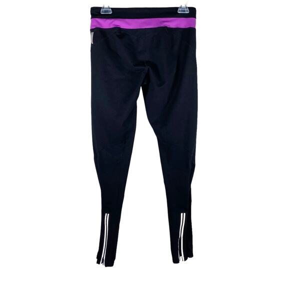 Zella Zip Ankle Striped Workout Yoga Athletic Leggings Medium - Picture 2 of 10